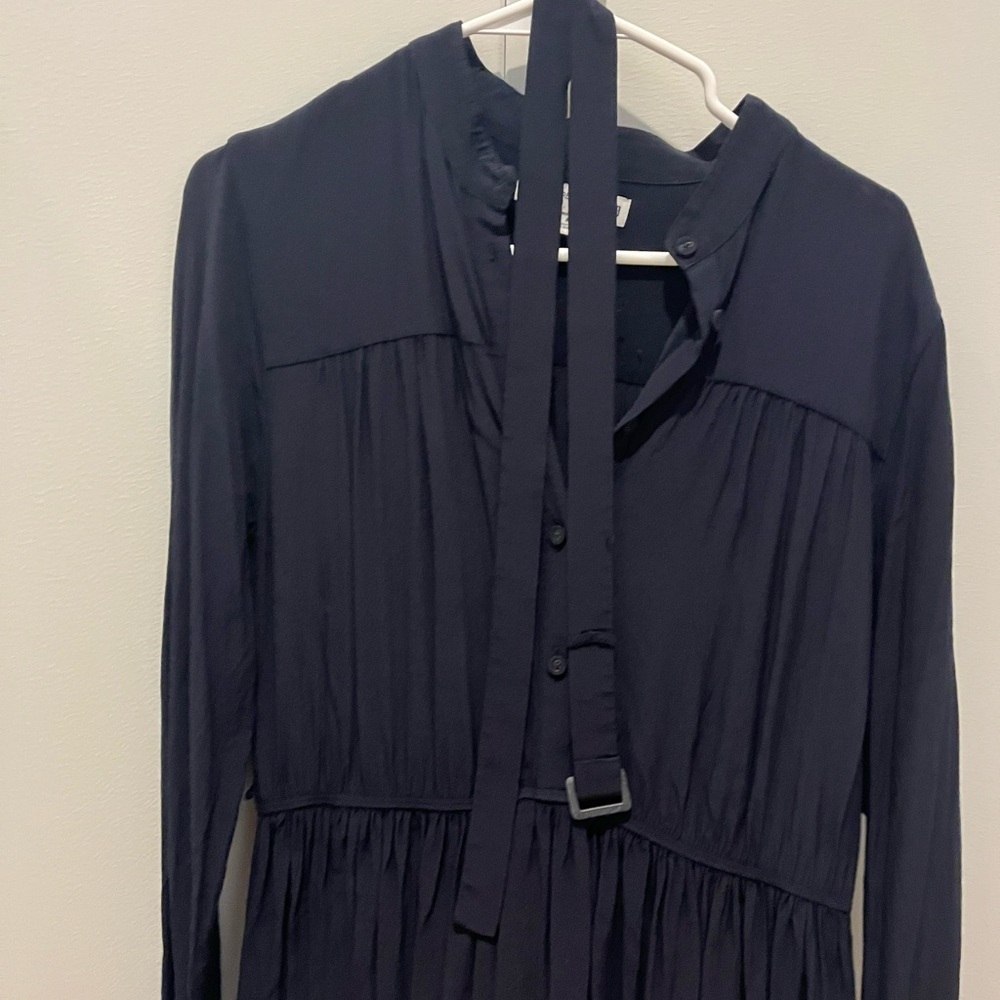 Uniqlo Blue Long Sleeve Dress Ines de la fressange